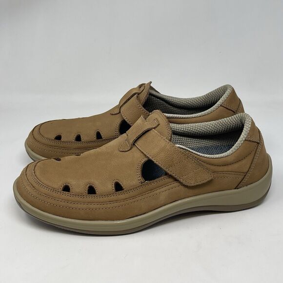 Orthofeet Serene 896 Shoes Womens 9 B Brown Leather Hook Loop Casual Comfort - Picture 2 of 16